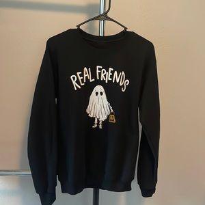 Real Friends band rare ghost crewneck
